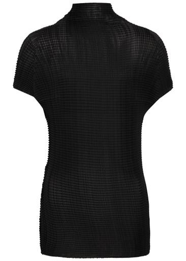 Pleated high-neck woven top by ISSEY MIYAKE