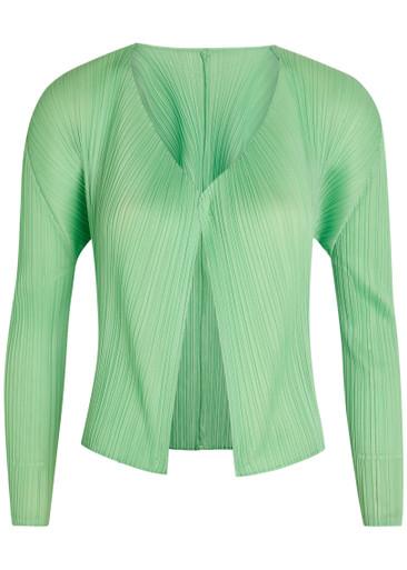 Pleated woven cardigan by ISSEY MIYAKE