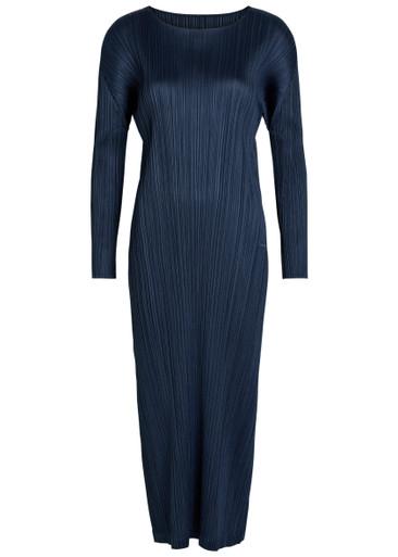 Pleated woven midi dress by ISSEY MIYAKE