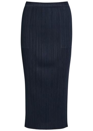 Pleated woven midi skirt by ISSEY MIYAKE