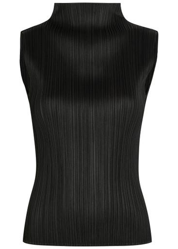 Pleated woven top by ISSEY MIYAKE