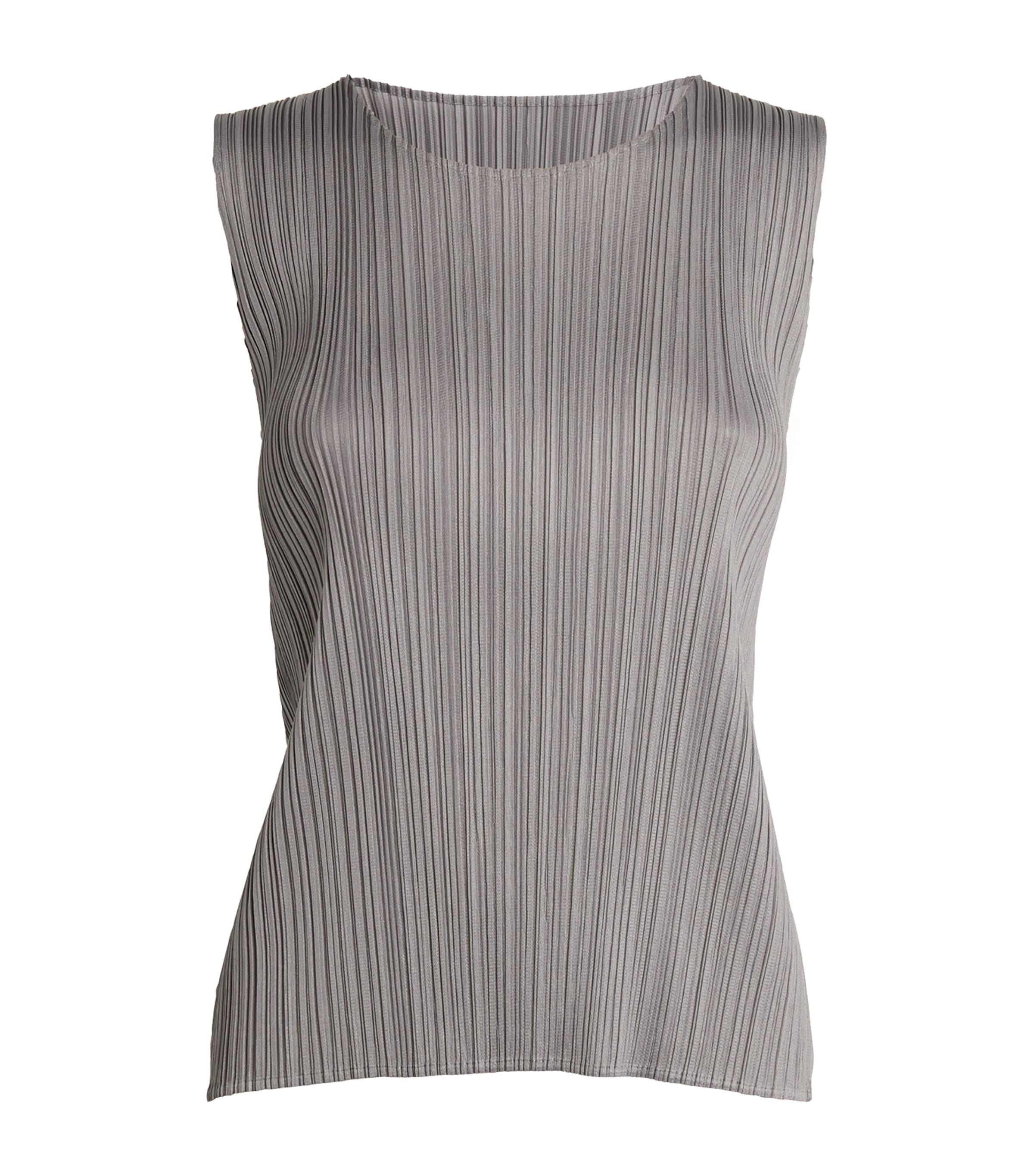 Pleats Please Issey Miyake Basics Sleeveless Top by ISSEY MIYAKE