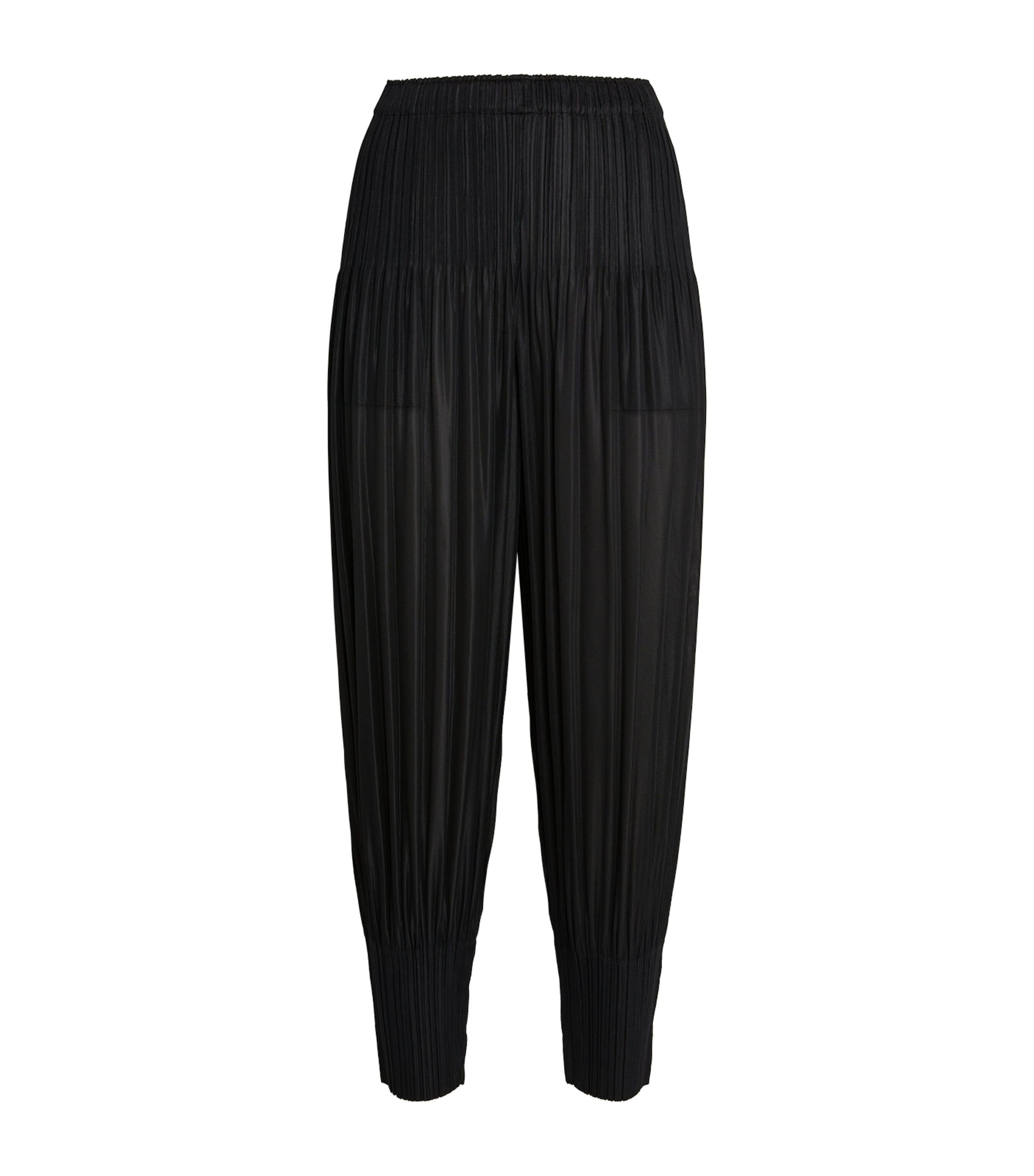 Pleats Please Issey Miyake Fluffy Basics Tapered Trousers by ISSEY MIYAKE