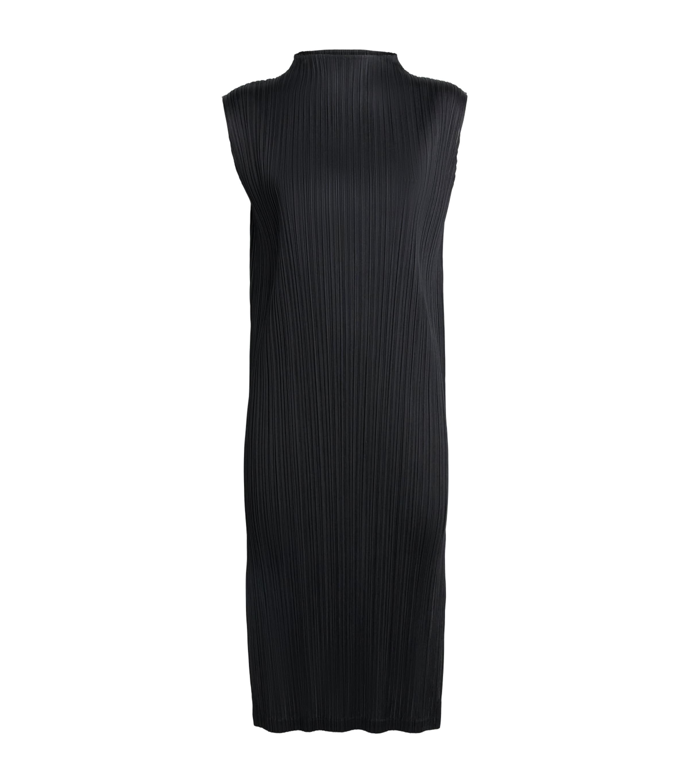 Pleats Please Issey Miyake Swing Solid Midi Tunic Dress by ISSEY MIYAKE