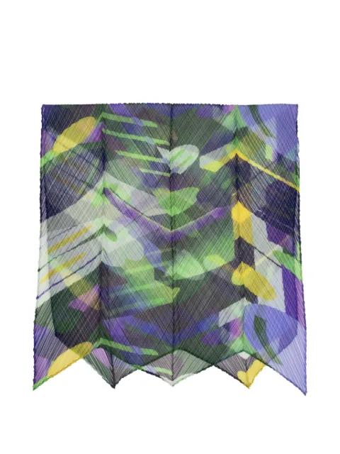 Pleats Please abstract-print scarf by ISSEY MIYAKE