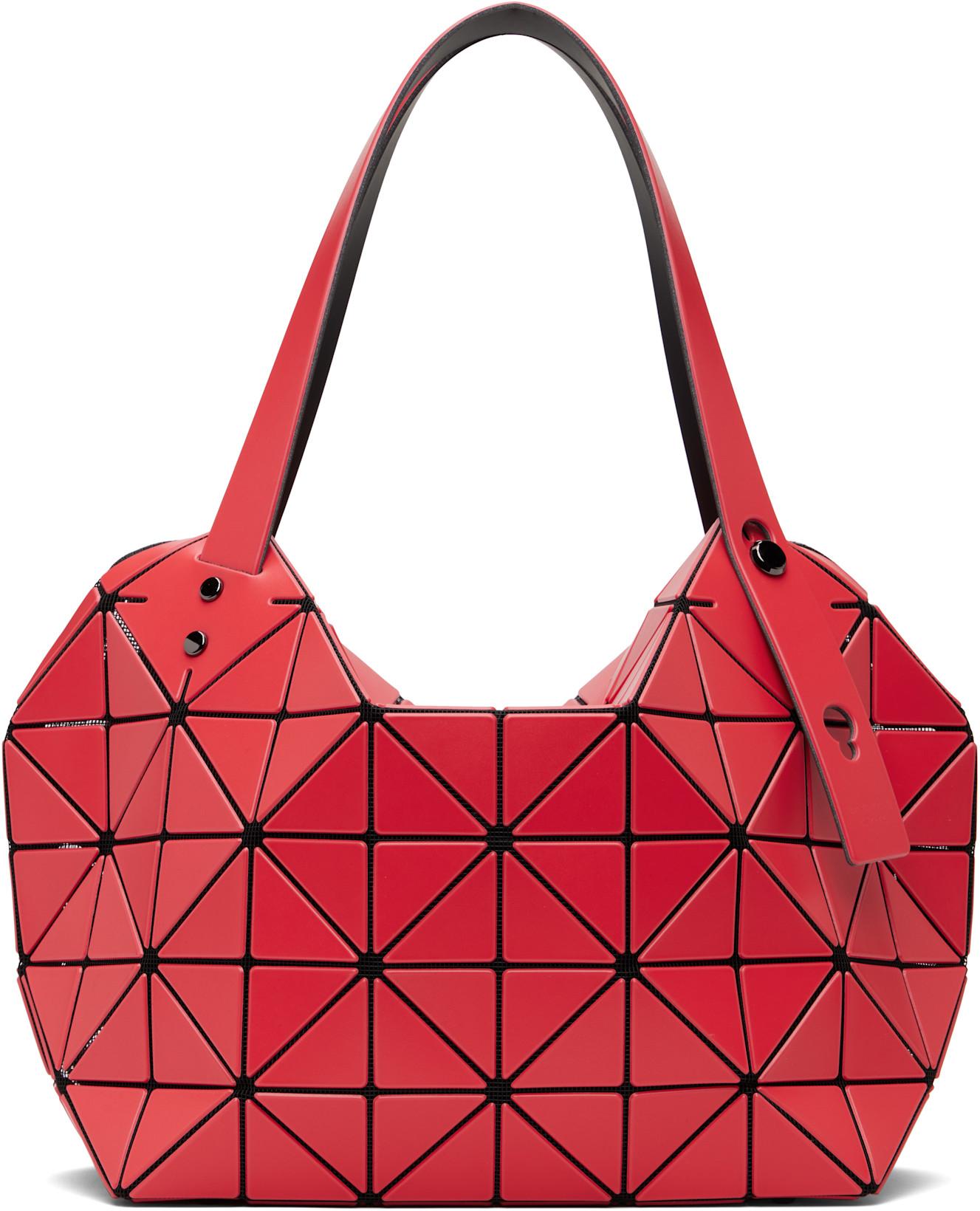 Red Boston Hand Bag by ISSEY MIYAKE