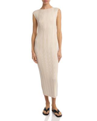 Ribbed Midi Dress by ISSEY MIYAKE