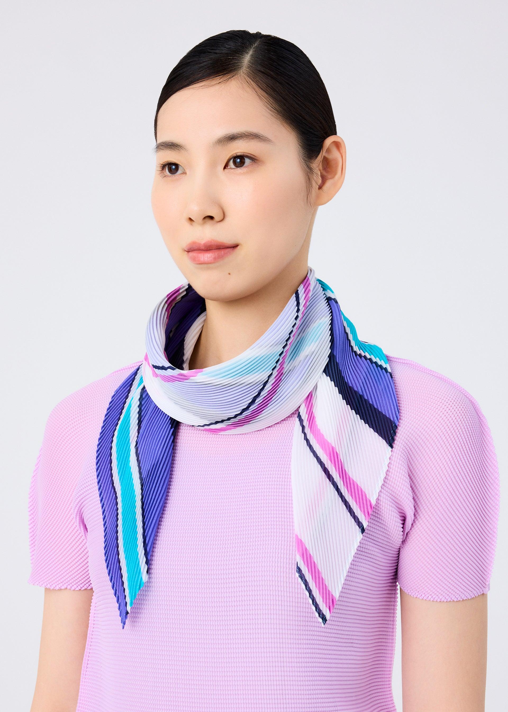 SHIRT STRIPE PLEATS STOLE by ISSEY MIYAKE
