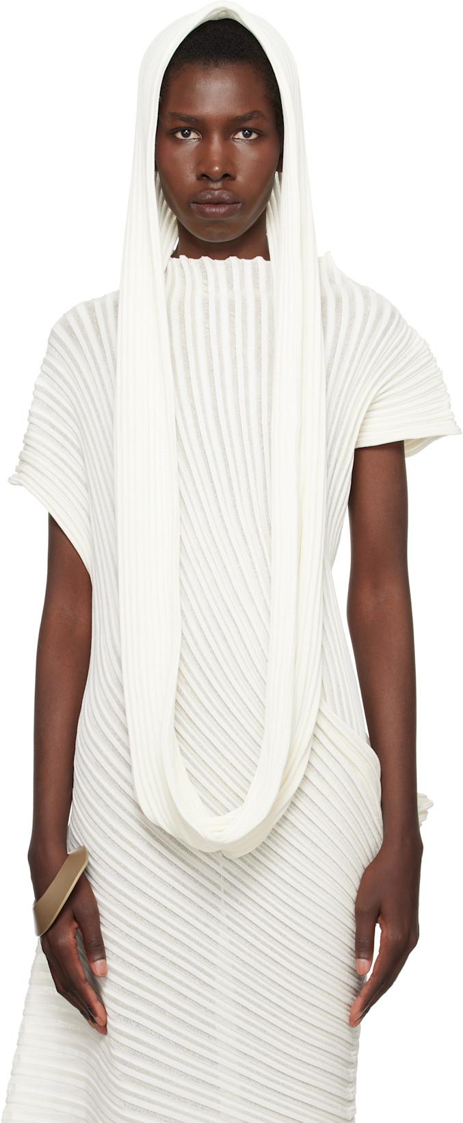 SSENSE Exclusive Bridal Capsule Stream Scarf by ISSEY MIYAKE