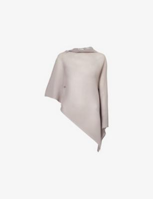 Scarf Sheer Pleated Cape Shirt by ISSEY MIYAKE