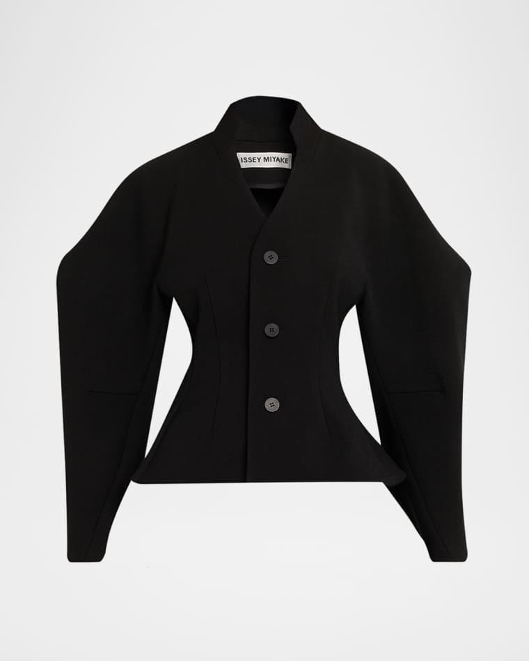 Single-Breasted Sculpted Arms Jacket by ISSEY MIYAKE
