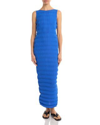 Spring Wavy Maxi Dress by ISSEY MIYAKE