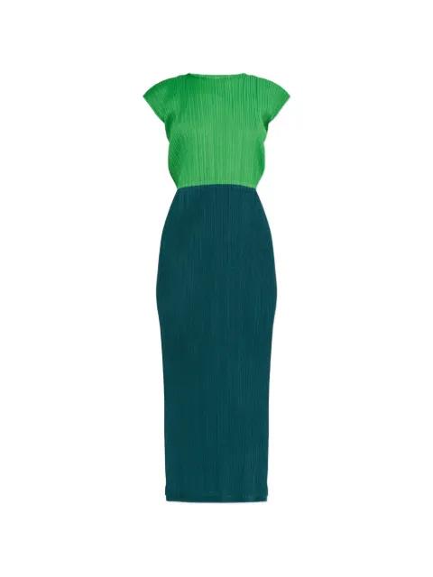 Swing colour-block midi dress by ISSEY MIYAKE