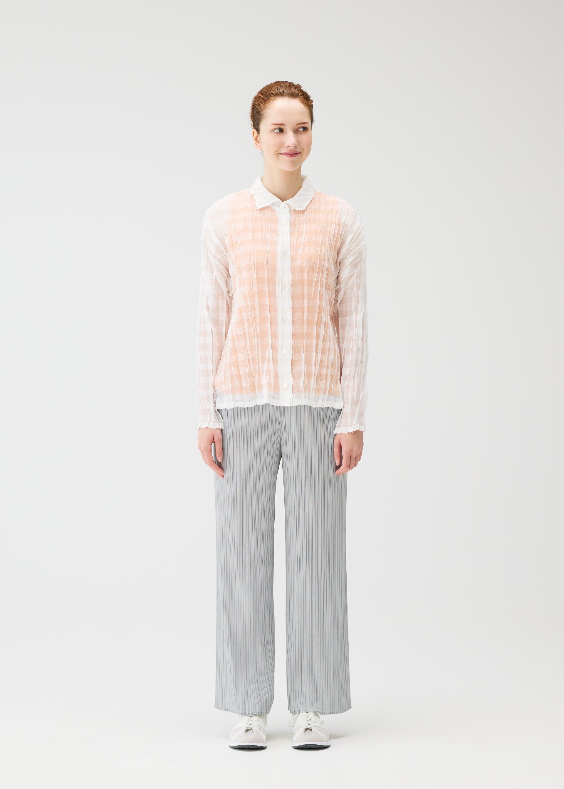 TWISTED BORDER SHIRT by ISSEY MIYAKE
