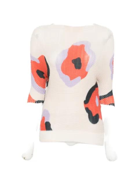 Verve floral top by ISSEY MIYAKE