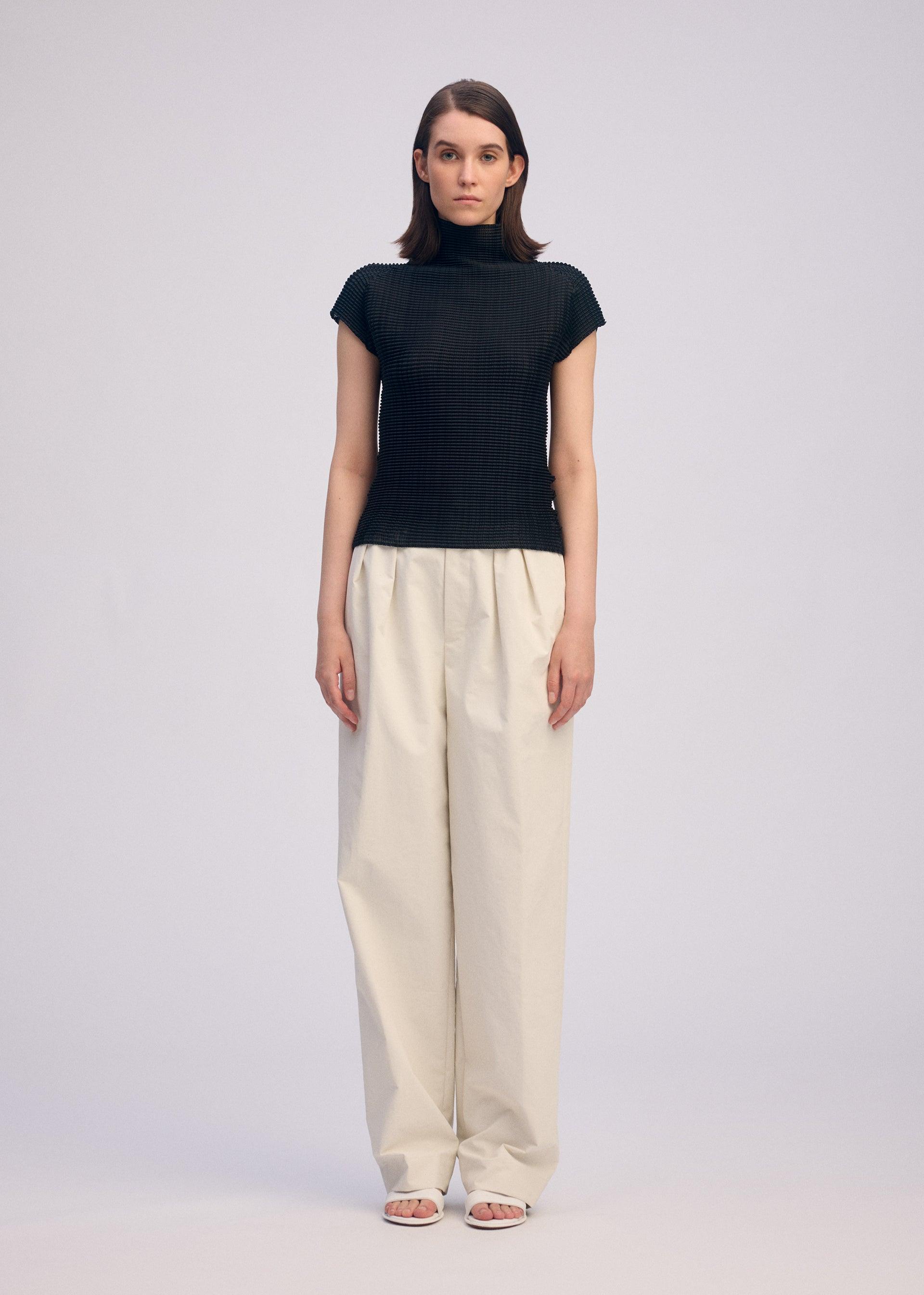 WOOLY PLEATS BK/WT-66 by ISSEY MIYAKE