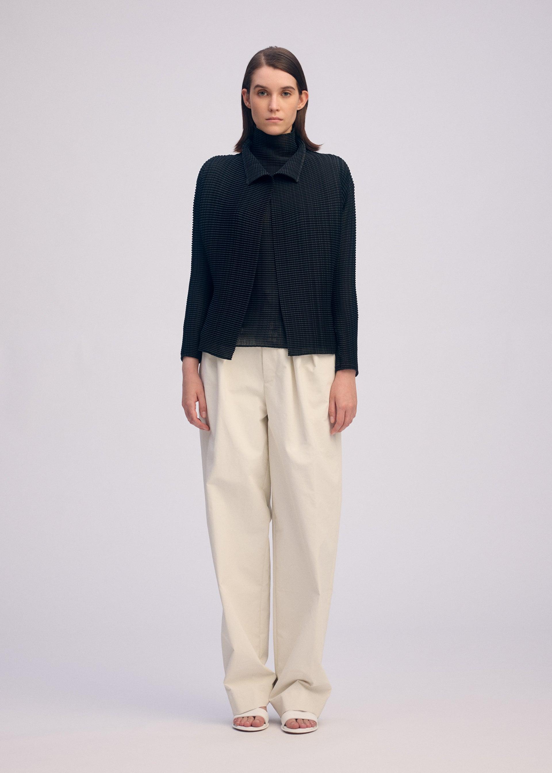 WOOLY PLEATS BK/WT-66 by ISSEY MIYAKE