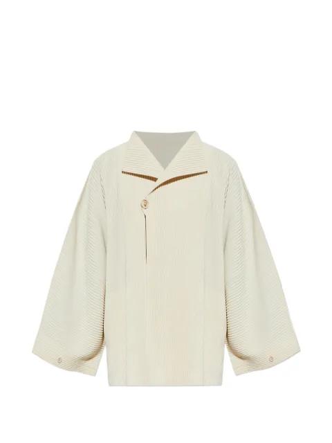 Wear Or Wrap plissé button jacket by ISSEY MIYAKE