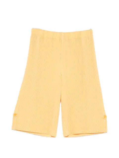 Wear or Wrap pleated shorts by ISSEY MIYAKE