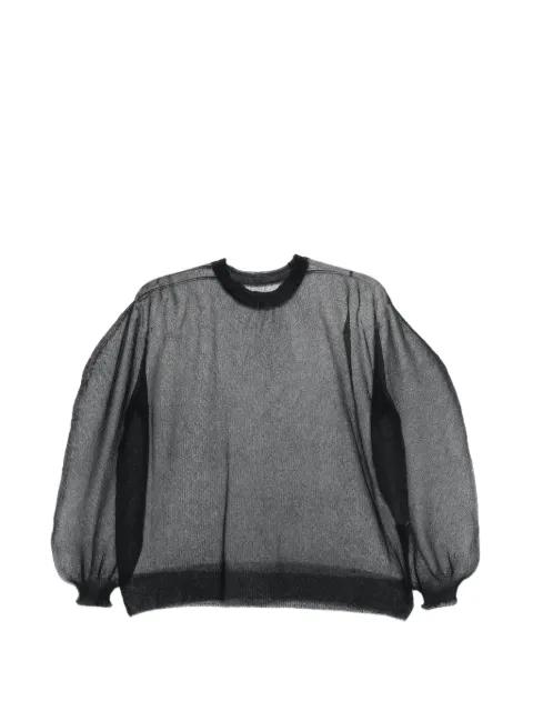 bishop-sleeve top by ISSEY MIYAKE