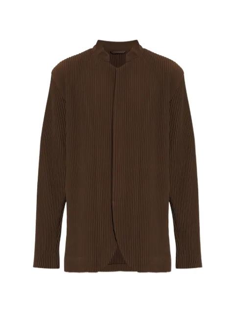 button plissé jacket by ISSEY MIYAKE