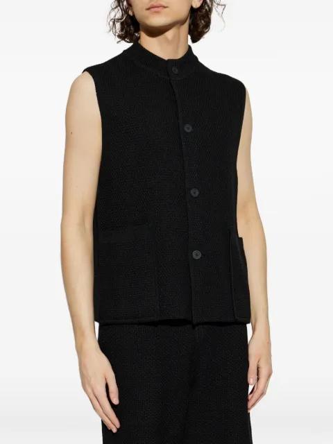 button pocket gilet by ISSEY MIYAKE