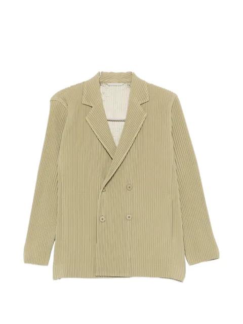 buttoned pleated jacket by ISSEY MIYAKE