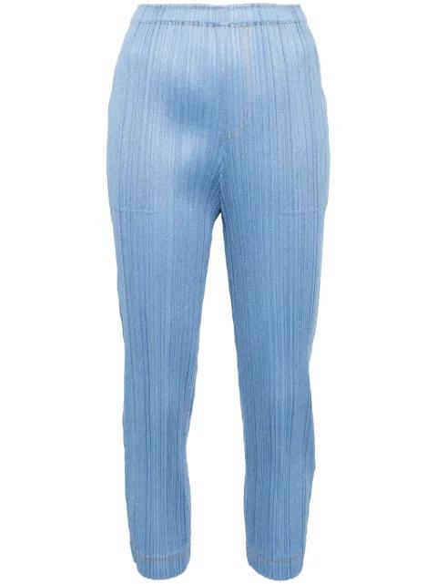 denim-like trousers by ISSEY MIYAKE