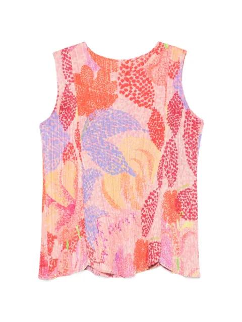 floral-pattern top by ISSEY MIYAKE