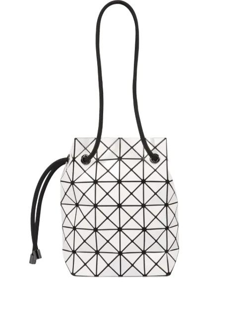 geometric drawstring bucket bag by ISSEY MIYAKE