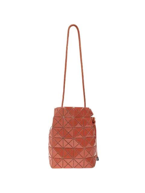 geometric-pattern drawstring bucket bag by ISSEY MIYAKE