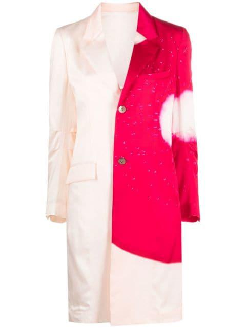 graphic button-up coat by ISSEY MIYAKE