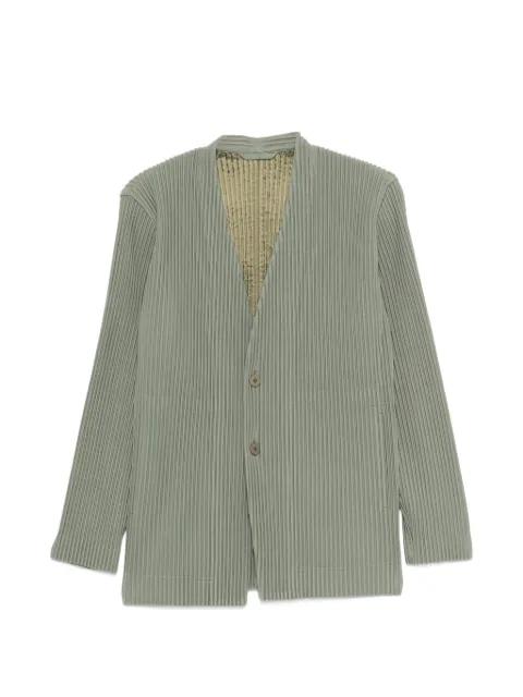 ingle-breasted pleated blazer by ISSEY MIYAKE