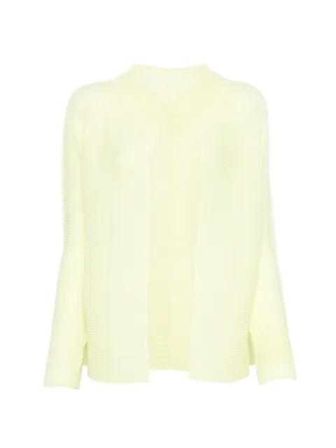 open-front long-sleeve jacket by ISSEY MIYAKE