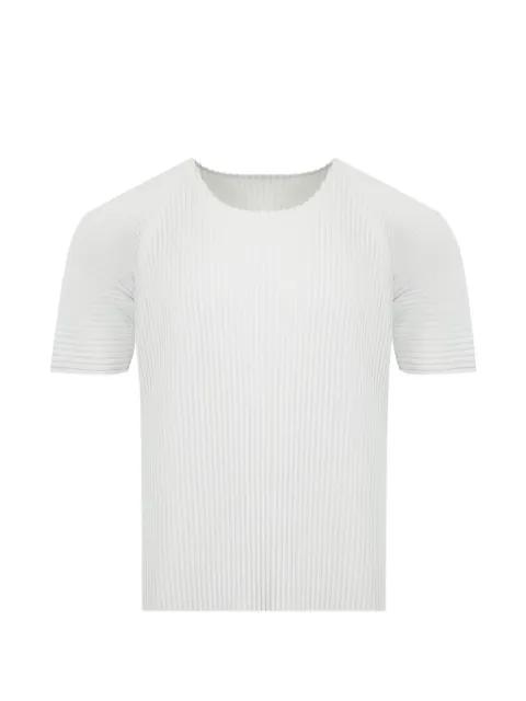 pleated basic T-shirt by ISSEY MIYAKE