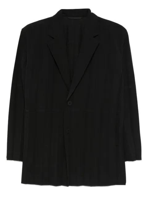 pleated buttoned blazer by ISSEY MIYAKE