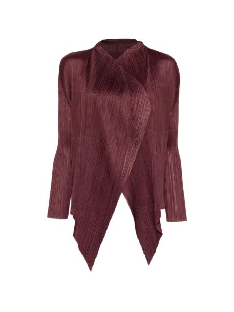 pleated buttoned blouse by ISSEY MIYAKE