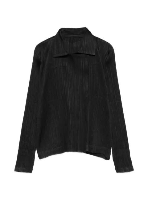 pleated collar jacket by ISSEY MIYAKE