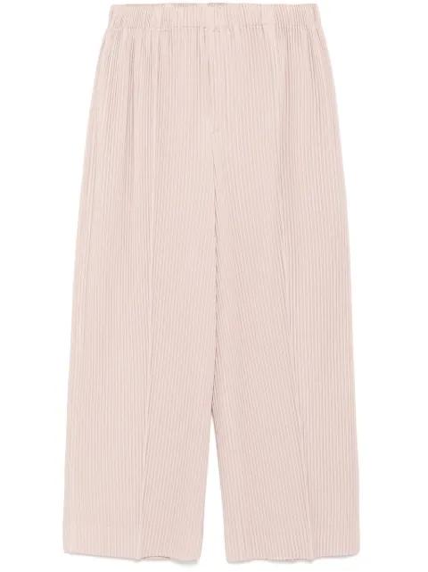 pleated cropped trousers by ISSEY MIYAKE