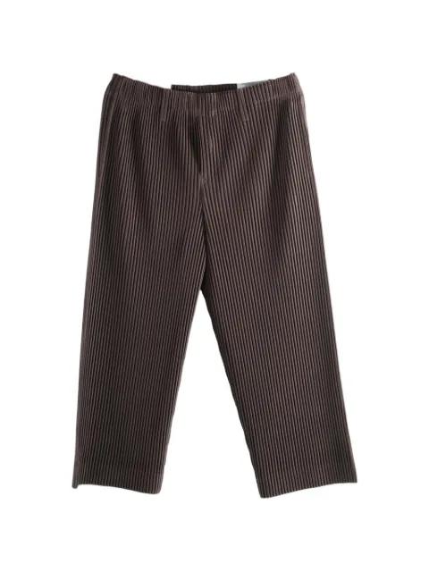 pleated cropped trousers by ISSEY MIYAKE
