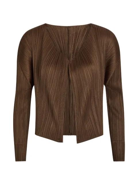 pleated-design cardigan by ISSEY MIYAKE