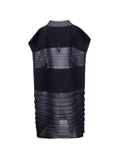 pleated high-neck dress by ISSEY MIYAKE
