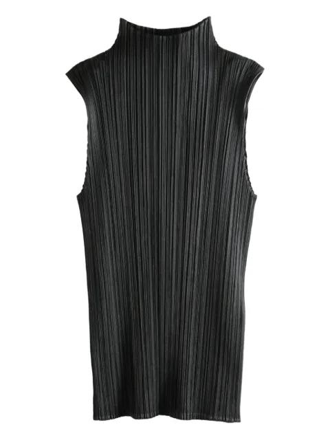 pleated high-neck top by ISSEY MIYAKE