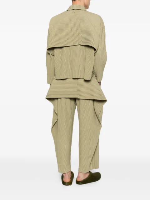 pleated layered trousers by ISSEY MIYAKE