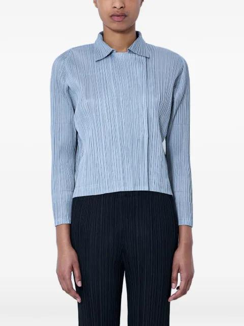 pleated long-sleeve shirt by ISSEY MIYAKE