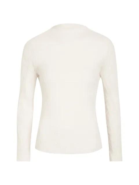 pleated long-sleeve top by ISSEY MIYAKE