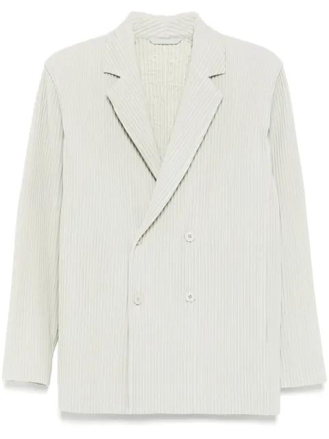 pleated long sleeves blazer by ISSEY MIYAKE