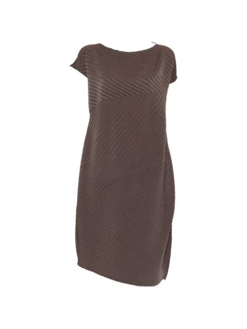 pleated midi dress by ISSEY MIYAKE