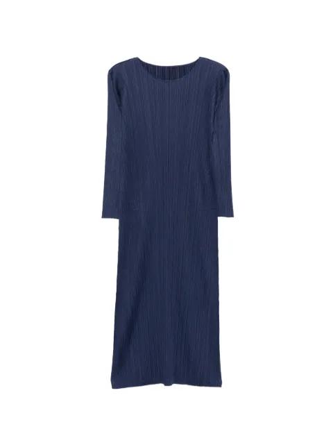 pleated midi dress by ISSEY MIYAKE