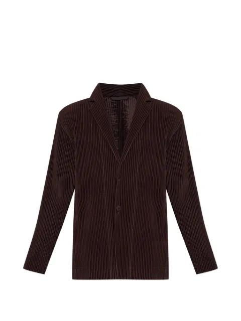 pleated notch-lapel jacket by ISSEY MIYAKE